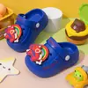 Pantuflas Infantiles de Hongo Lindas Dibujos Animados para Niños Zuecos Antideslizantes para Exteriores Sandalias de Playa de EVA para Bebé Verano