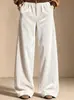 Outono/Inverno 2026 Estação Independente Amazon Europeia e Americana Transfronteiriça Roupas Femininas Cor Sólida Cintura Alta Veludo Casual Commute Calças de Pernas Largas
