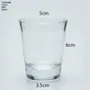 Taza de Vela de Vidrio Taza Vacía Decoración de Sala de Estar Botella de Aromaterapia Taza de Regalo para Velas Portavelas de Cristal Taza Portavelas Transparente al por Mayor