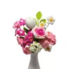 Produto Acabado: Buquê de Flores Artificiais Tricotado à Mão, Flores de Lã Girassol, Tulipas, Flores de Presente para Melhores Amigos, Amantes, Dia do Professor