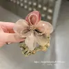 Diadema de flores verdes con pedrería y cuentas para el cabello para mujer, alta elasticidad y tela duradera, accesorio para el cabello con flor