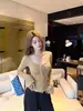 ITOOKGII "Overture do Entardecer" Renda Falso Duas Peças Gola Quadrada Manga Longa Top para Mulheres Início do Outono Emagrecedor Camiseta