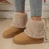 Otoño 2026 Nuevo Talla Grande Botas Peludas de Moda para Mujer Estilo Casual Cómodo Europeo y Americano Talla Única