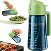 Exclusivo de Amazon, dispensador y rociador de aceite 2 en 1 para cocina y hogar, botella de aceite atomizado, rociador de aceite comestible, gran capacidad