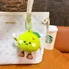 Bolsa de Monedas Naranja de Silicona Llavero Colgante Naranja Bolsa de Almacenamiento para Auriculares Colgante Llavero de Bolsa para Parejas Venta al por Mayor