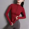 Chaqueta Deportiva Blanca para Mujer de Manga Larga para Correr Secado Rápido Ropa Nueva Primavera y Verano 2026 Ropa de Fitness Ajustada Sexy Ropa de Yoga