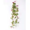 Colgante de pared Tigre trepador decoración de tubería de agua de hoja perenne tubería planta verde interior ratán y GE pared artificial simulación bloqueo