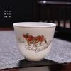 Jade graso de oveja porcelana blanca taza de té kung fu taza de degustación individual tazón cubierto juego de té oficina hogar Taza de té al por mayor