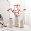 Maceta de Cerámica Hidropónica Potos para Escritorio Moderno Casual Florero Gris Arroz Blanco Adornos Decorativos de Tres Piezas Chubai