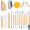 Juego de Herramientas de Cerámica para Niños, Arcilla Plástica de Piedra, Cuchillo de Escultura de Arcilla Blanda, Cuchillo de Tallado DIY, Herramienta de Indentación, Venta al por Mayor Transfronteriza