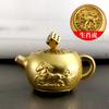 Llavero de aleación con mango giratorio para olla de los 12 signos del zodiaco, accesorios, se puede girar inmediatamente, mango de mano descompresivo Hu, venta al por mayor