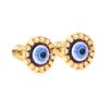 Pendientes Ojo Azul Transfronterizos para Mujer, Pendientes Creativos Ojo de Gato, Pendientes de Acero Inoxidable de Moda, Exquisitos, Simples y de Alta Gama al por Mayor