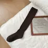 Meilade série miu meias listradas de lã outono e inverno pernas finas e bonitas meias para panturrilha JK meias longas com botas longas meias largas