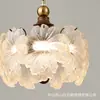 Lámpara Colgante de Lujo Ligero Estilo Francés de una Sola Cabeza, Lámpara de Mesita de Noche Minimalista Moderna, Luminaria Colgante Única para Comedor, Barra de Bar, Vestíbulo