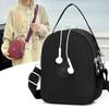 Nuevo Bolso Transfronterizo Impermeable de Tela de Nailon para Teléfono Móvil de Tela Oxford Simple Multicompartimento con Orificio para Auriculares Bolso Cruzado para Mujer