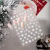 Luz de Concha Cyansea Hombre de Nieve Pegatinas para Manicura de Hielo Nuevas Populares Adhesivas En relieve Estilo Ins Lindas Pegatinas para Uñas