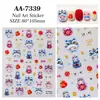 Adesivos de Unha Originais Gato Despertando Leão 5D Em relevo Tridimensional Gatinho Saco da Sorte Adesivos DIY para Nail Art Acessórios Estilo Aa