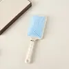 Nuevo Peine de Cojín de Aire Perla de Princesa Sirena con Espejo, Peine de Pelo Esponjoso de Masaje de Alto Valor para Niñas, Peine de Cojín de Aire para Uso en Casa