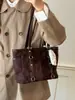 Bolsa Tote de Mão Vintage Tendência de Grande Capacidade para Mulheres, Novo Modelo Outono 2026, Alto Valor, Bolsa de Ombro Simples e Estilosa