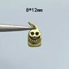 Latón A-Dai Zaki Ram Colgante Amarillo Clip Colgante Lateral Juguete Cultural Estilo Tíbet Cuenta Dzi Disco de Tres Vías Cuenta Discípulo Anillo Corredizo