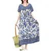 Elegante Bata de Noche de Algodón y Seda de Gama Alta para Verano, Nueva, Holgada, Casual, para el Hogar, para Madres de Mediana Edad y Mayores, para Mujeres