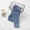 Jeans Daifa para Mujer Otoño e Invierno 2021 Nuevo Cintura Alta Adelgazante Elástico Ajustado Ropa Exterior Ajuste Delgado Pierna de Lápiz Leggings