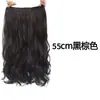 Peruca Extensões de Cabelo Femininas Cabelo Longo Cacheado Peruca de Uma Peça Cinco Clipes em U Onda Grande Invisível Natural Sem Marcas Peça de Cabelo