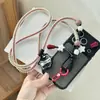 Lanyard para teléfono, estilo cruzado, diseño colorido inspirado en la dopamina, correa larga ajustable para funda de teléfono, cordón de seguridad antirrobo para teléfono