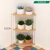 Prateleira de Armazenamento Triangular Suporte de Flores de Canto Interno Casa Sala de Estar Canto da Parede Multi-camadas Suporte de Armazenamento para Vasos de Flores Quarto