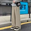 Pantalones Casuales Pequeños de Estilo 'Old Money' con Caída para Hombres y Mujeres Otoño Holgados Estilo Oficina Adelgazantes Rectos Pantalones Casuales Color Caqui