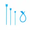 Tira de Silicone Cruzada 155mm Urso Tira de Amarração Acessórios para Joias Artesanais DIY Chaveiro de Boneca Cordão Organizador de Cabos de Dados