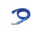 Guia de Cachorro com Sino, Coleira para Pet, Conjunto de Passeio para Cachorro Pequeno, Estampa de Patinha, Guia para Gato de Porte Pequeno e Médio