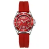Reloj de cuarzo deportivo de moda para parejas transfronterizas, con diseño de fantasma de agua verde, informal, de silicona, para estudiantes, resistente al agua.