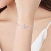 Pulsera de alas de ángel con corazón palpitante para mujer, pulsera de amor, diseño de nicho, regalo de cumpleaños de alta calidad.
