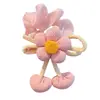 Novedoso Scrunchie Doble para Niñas con Diseño de Flor, Diadema para Moño de Niña, Scrunchie Grande, Goma para Cola de Caballo de Niña, Accesorio para el Cabello