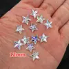 Estrella de Cinco Puntas de Acrílico Fondo Plano No Poroso Color AB Pedrería 24 mm 30 mm Accesorios para Joyería DIY Pegatinas Decorativas de Estrella