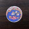 Thangka redondo de ouro pintado à mão 3,5, oito santo padroeiro do deus amarelo da riqueza, núcleo de thangka de vidas passadas zakilam