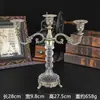 Suporte de Vela de Metal Europeu Adereços para Jantar à Luz de Velas Casamento Romântico Decoração de Mesa Retrô Enfeites Venda Direta da Fábrica