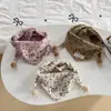 Cachecol Triangular à Prova de Vento e Quente para Crianças Outono e Inverno Novo Cachecol de Bebê Meninas Meninos Fofo Estilo Coreano Tendência Cachecol de Bebê