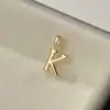 Plata S925 Colgante Individual Transfronterizo Pulsera de Letras DIY Collar Chapado en Oro de 14K Accesorios de Colgantes Simples Compactos