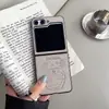 Estilo Lindo Jingle Adecuado para Samsung Zflip6 Antideslizante y Anticaídas Funda para Teléfono Móvil Dibujos Animados Flip3 Dopamina Modelo Popular