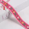 Fita Jacquard de Camélia com Padrão Ondulado de 2,5 cm para Acessórios de Roupas, Decoração de Casa, Cortinas e Diversos Projetos DIY