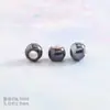 Fornecimento Transfronteiriço 6mm Cerâmica Levemente Banhada Contas com Furo Grande Cor de Doce Contas Redondas Contas Soltas Acessórios para Pulseira Joias Artesanais DIY