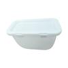 Caja de almacenamiento de plástico para cuentas de lavandería con tapa, caja de almacenamiento de cosméticos de escritorio, cesta de almacenamiento en forma de U para juguetes y artículos diversos