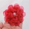 9cm grande em estoque com pano de pérola flor pano flor gaze acessórios para roupas broche acessórios para roupas