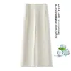 Pantalones de pierna ancha de cintura alta estilo simple para el trabajo, mujer, nuevo Otoño 2026, moda holgada, versátiles, adelgazantes, cropped, rectos