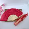 Ventoinha Branca de 21cm + Bolsa de Gaze + Pingente de Ventoinha, Ventoinha de Tecido para Casamento em Cor Sólida, Estrutura de Bambu, Superfície de Tecido de Seda, Pode Ser Impressa