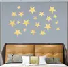Criativo DIY Espelho Acrílico Estrela de Cinco Pontas Adesivos de Parede Quarto Sala Adesivos Infantis Decoração Tridimensional de Cristal