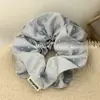 Scrunchie de Cetim com Bolinhas Estilo Coreano para Mulheres, Elástico de Cabelo de Alta Qualidade para Coque ou Rabo de Cavalo