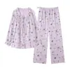 Pijama de Otoño Nuevo Xiyue para Mujer Embarazada, Nuevo Conjunto de Manga Larga para Maternidad Postparto, Lactancia y Amamantamiento
